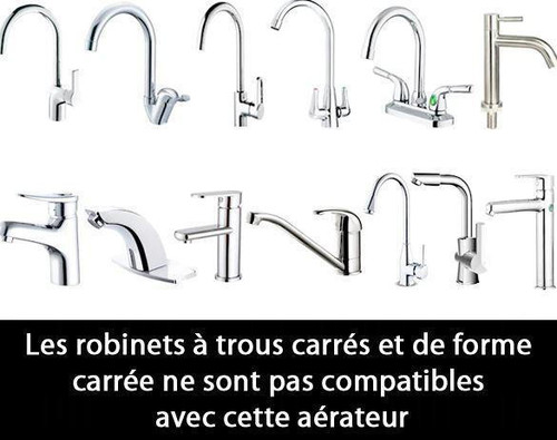 Aérateur de robinet 360 degrés