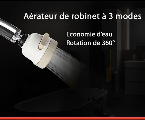Aérateur de robinet 360 degrés